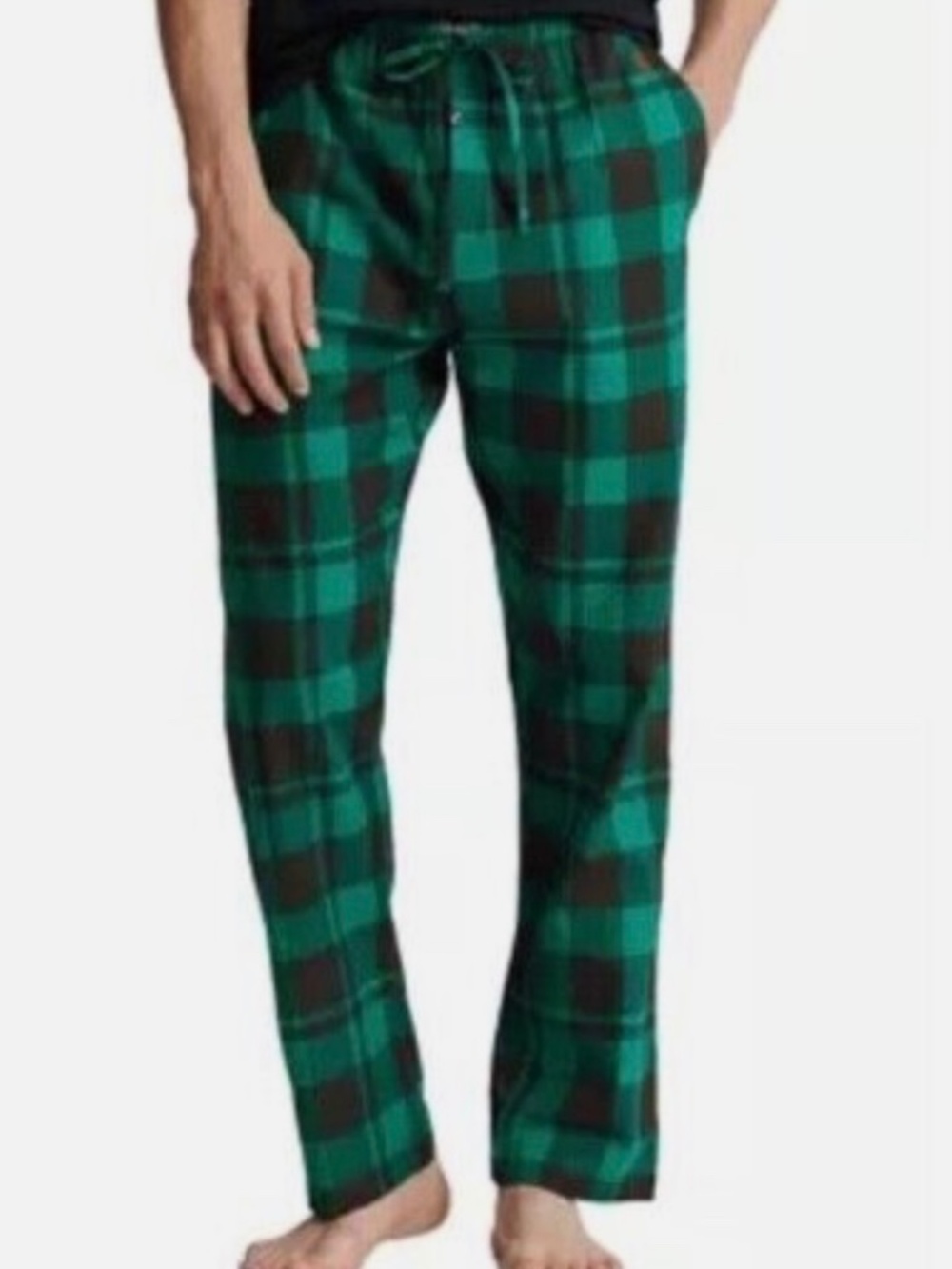 NWT MENS POLO RALPH LAUREN flannel PAJAMA PANTS MEDIUM GREEN